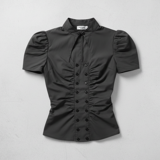 Regent Mock-Neck Blouse